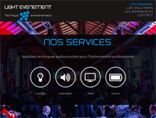 Tablet Screenshot of lightevenement.fr